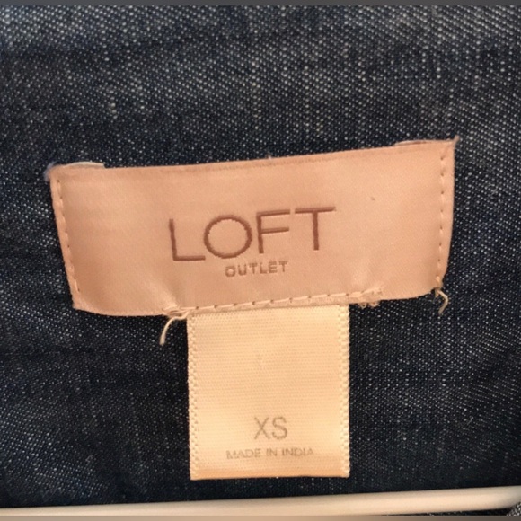 Denim Blue Shirt Dress-XS - Picture 3 of 4